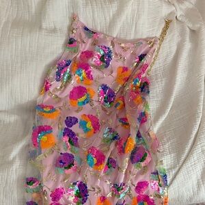 Colorful Sequin Mini Dress